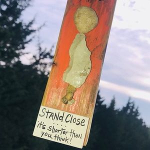 Bathroom Humor Unique 3D RockArt Wall Hanging